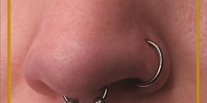 Piercing nosa septum czy skrzydełko